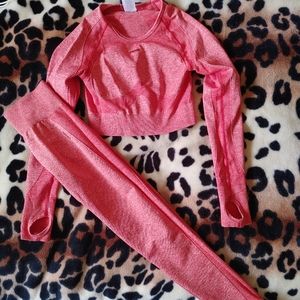 Gymshark Flex Set - Medium Red Marl/Claret